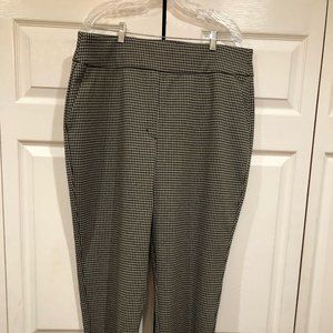 NWT Express Houndstooth Knit Ankle Pants XL